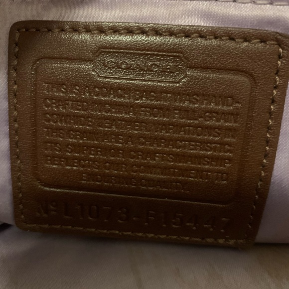 Coach Genuine Brown Leather Handbag - Picture 5 of 12